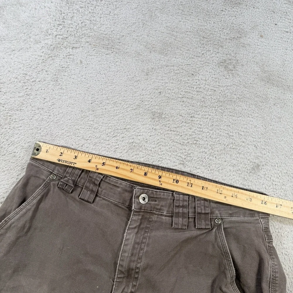 Duluth Trading Co Pants Mens 34x34 (Fit 32x32) Brown Flex Fire Hose Stretch Work